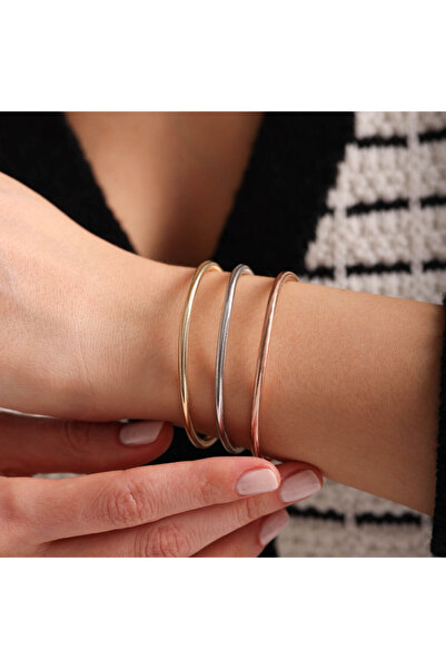 Sembol Gold İtalyan Esnek Altın Bileklik Sarı