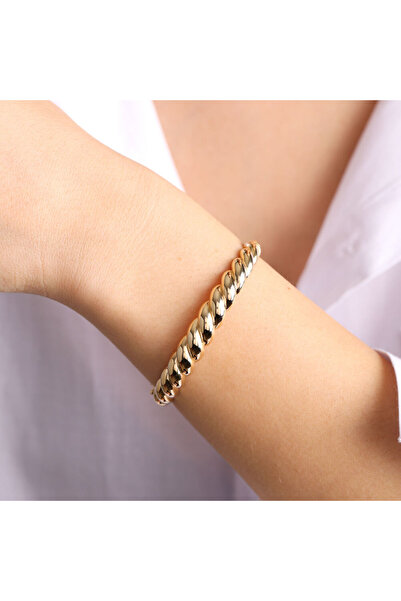 Sembol Gold Kelepçe Altın Bilezik Füzyon