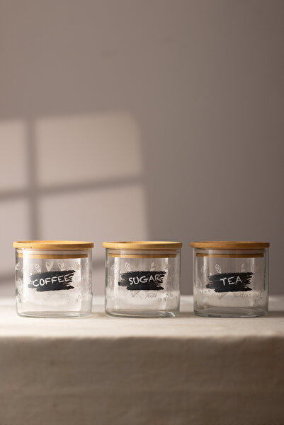 Rakle Siena 3'lü Kavanoz Seti - Renkli