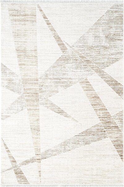 Karmen Halı Etro ET009B Krem Modern Desenli Parlak Ağır Yüksek Sıklıkta Salon...