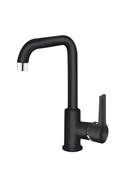 Penta (أسود) صنبور حوض غسيل أجينا (أنبوب على شكل حرف L) P903B