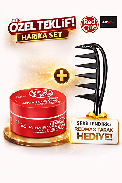 Red One Redone Aqua Wax 150 ml – Güçlü Tutuş, Parlak Görünüm, Su Bazlı