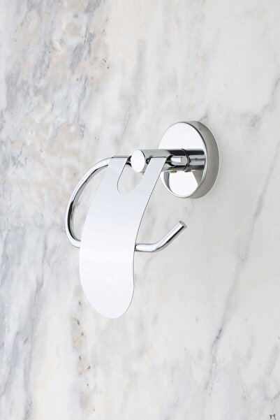 MultiStore حامل ورق التواليت المغطى بالكروم الضيق حامل ورق المرحاض