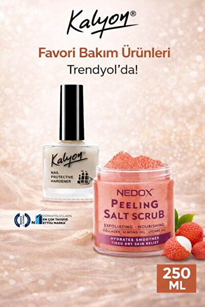 Kalyon Tırnak Güçlendirici+Nedox Liçi El & Vücut Peelingi 250 ml