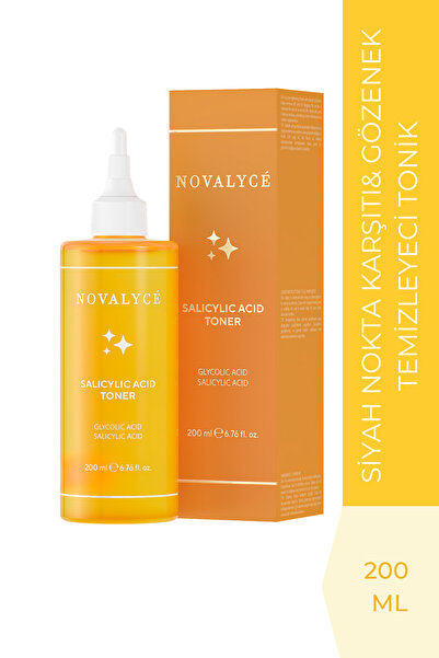 Novalyce Salicylic Acid Toner Ve Siyah Nokta Karşıtı Yağlı ve Akneye Eğilimli...