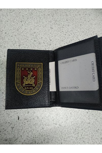 NATUREL DERİ ASTSUBAY METAL BROVELİ CÜZDAN