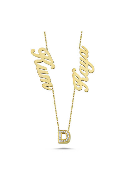 Sembol Gold Altın Aile İsimli Harf Kolye