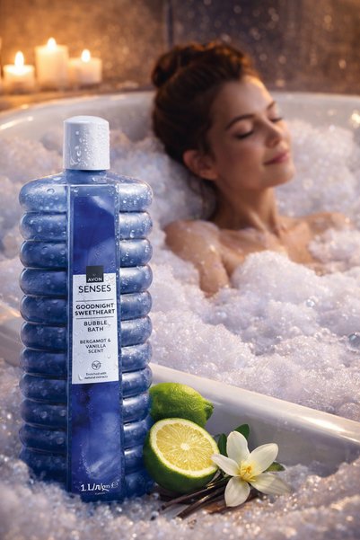 AVON Senses Goodnight Sweetheart Bergamot Ve Vanilya Kokulu Banyo Köpüğü 1 Lt.