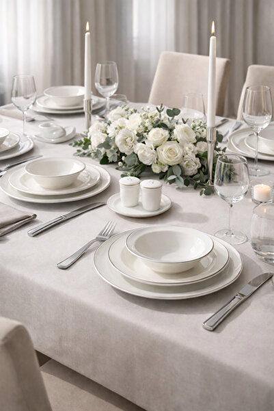 Hauzen Starlight Hanna 12 Kişilik 56 Parça Yemek Takımı