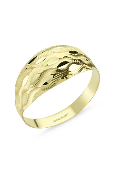 Sembol Gold Altın Yüzük 14 Ayar Fantazi Modeli