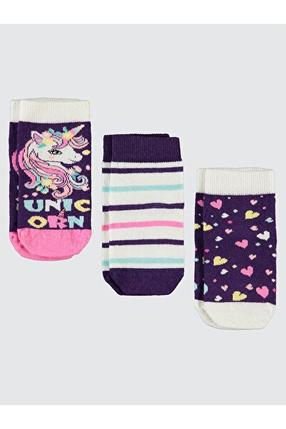 Civil Girls Детски чорапи за момичета, възраст 3-11 години, цвят лилаво-червено