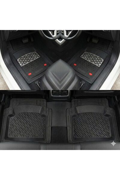 SAFİR Safir Citroen Uyumlu Berlingo Havuzlu Universal Paspas Krom Karbon Parça