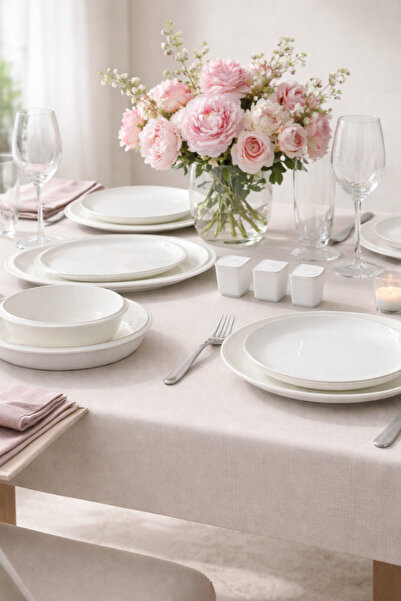 Hauzen Crown Maria 12 Kişilik 56 Parça Yemek Takımı