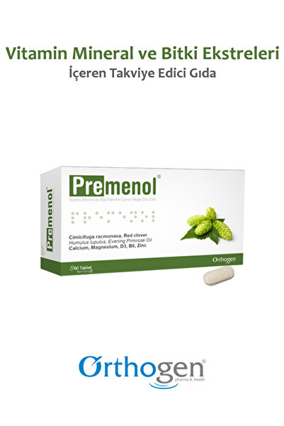 Orthogen Premenol 60 Tablet | Vitamin, Mineral ve Bitki Ekstreleri İçeren Tak...