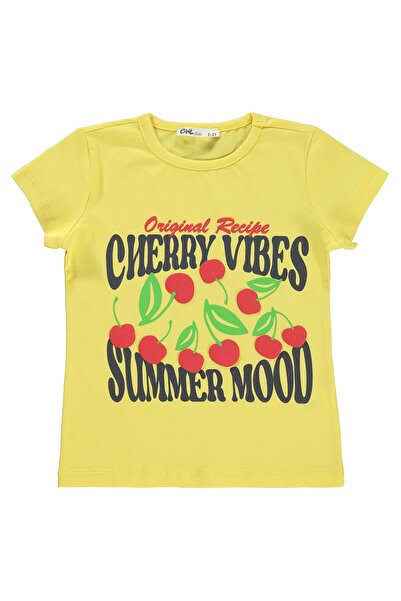 Civil Girls Kız Çocuk Tişört 2-5 Yaş Sarı