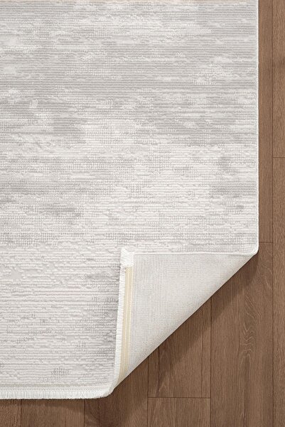 Karmen Halı Leon LN001G Krem Halı Modern Desen Pamuk Taban Akrilik Tozuaz Salon Yatak Odası Koridor Halısı