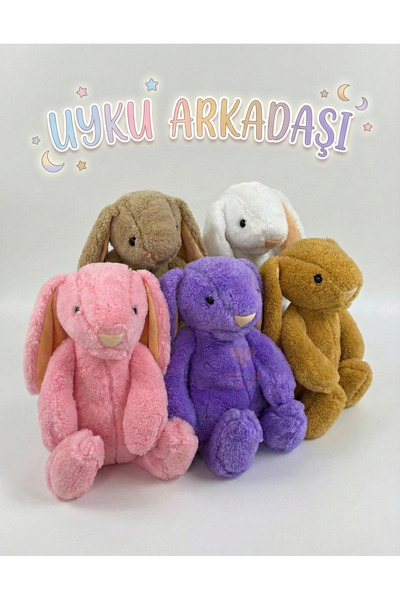 Blur Home Uyku Arkadaşı Oturabilen Peluş Tavşan 45 Cm Wellsoft Kahverengi Pera Balon
