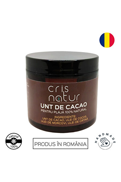 Cris Natur Unt de cacao pentru plajă 120 ml, 100% și handmade
