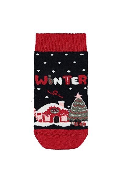 Civil Girls Kız Çocuk Havlu Çorap 3-11 Yaş Kırmızı
