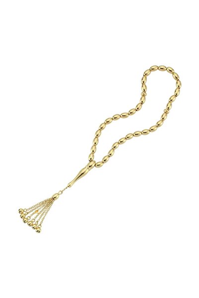Sembol Gold Altın Tesbih Classic Oval