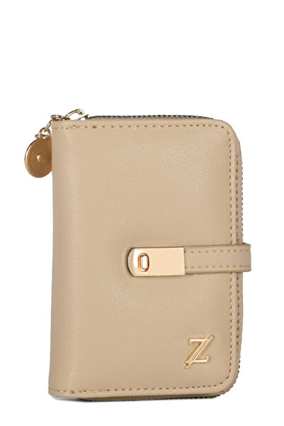 Zühre Zippered Mini K.Beige Wallet 025