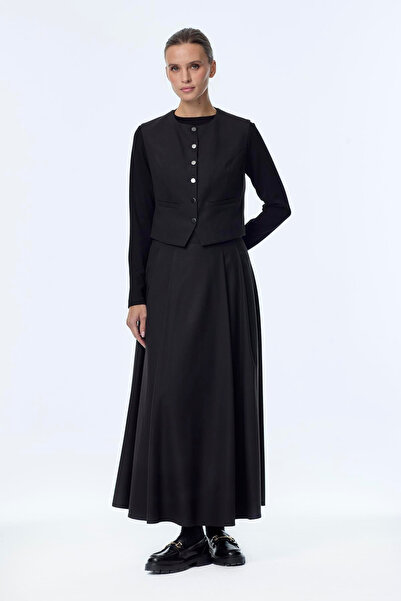 Zühre Üçlü Kombin Siyah Takım 1355