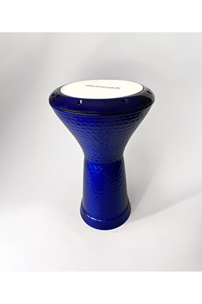 MASTERWORK Darbuka - Çekiç Dövme Desenli, Alüminyum (Mavi)