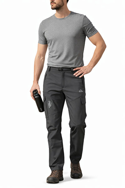 Sınwear Erkek Füme Kışlık İçi Polarlı Su İtici Rüzgar Geçirmez Outdoor Softsh...