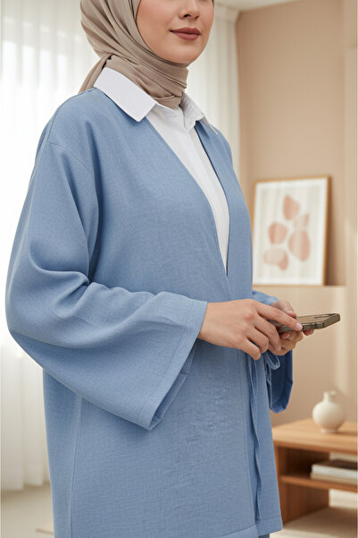 HİJABAYA Σετ κιμονό με Με δέσιμο παντελόνια μπροστά