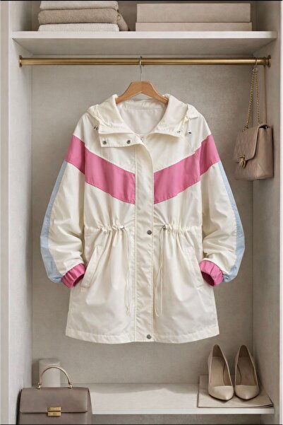 KUN SPORTSWEAR DETALII TENDINȚĂ VINTAGE COLOR BLOCK, MĂRIME MARE