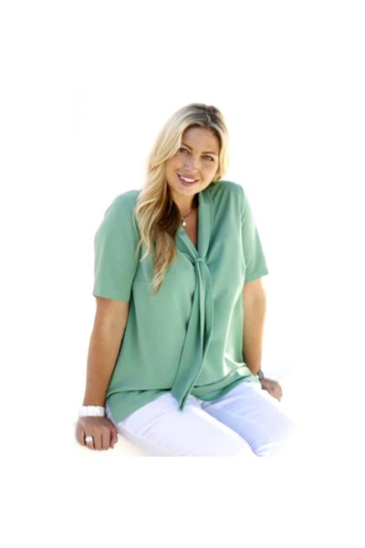 AB ABAY GİYİM COLLECTİON Bluză Colecția M B036 culoare verde