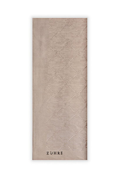 Zühre Koza Z Monogram A.Beige Shawl 0014