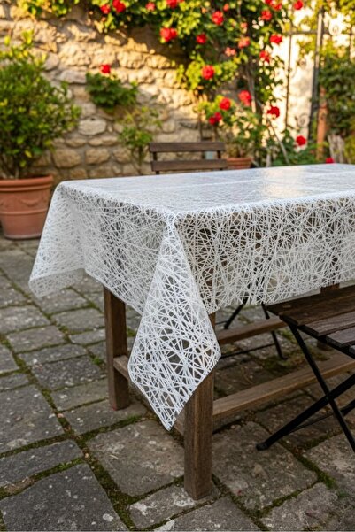 Rona Home Uklonjiva bež krem PVC tkanina u uvozu M Stolnjak – D Sa deznom luk...