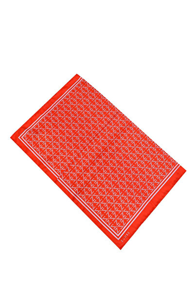 Zühre وشاح من البوليستر المزخرف بنمط مونوغرام V29 0081