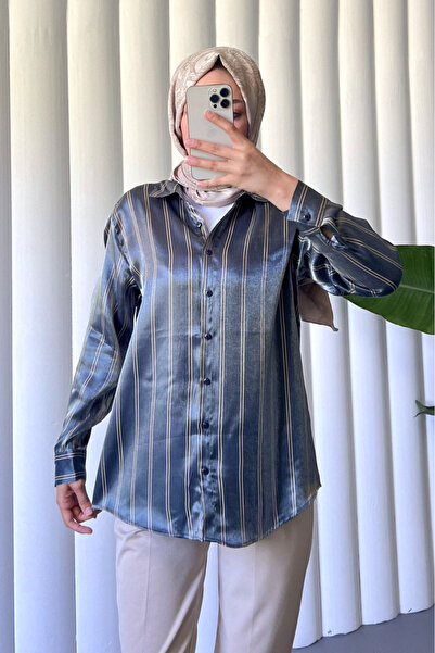 HİJABAYA Prugasto Janjanlı majica