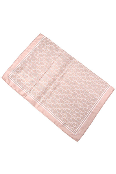 Zühre وشاح من البوليستر بنمط مونوغرام V20 0081