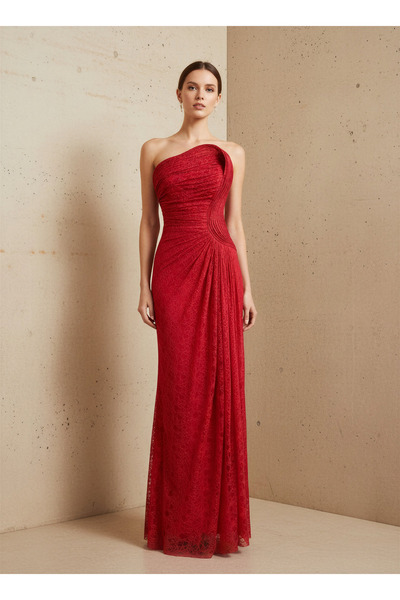 MAXXE 6147DAN LEZ DANTEL ELBİSE