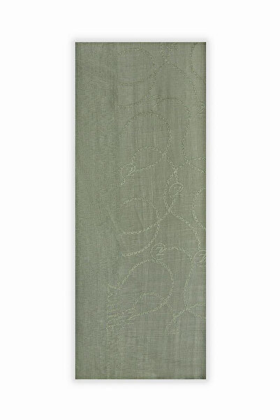Zühre Flamlı Zincir Z Monogram Olive Şal 0016