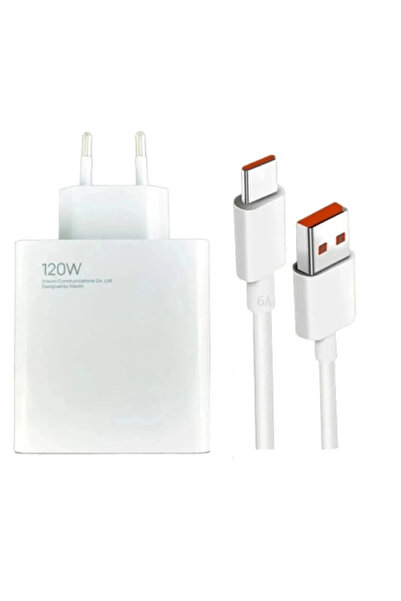 Genel Markalar 120 Watt Hızlı Çift Turbo saliseli Şarj adabtörüi Xiaomi POCO(Type-A) Android Uyumlu