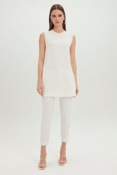 Zühre Безяка безръкавна долна дреха Екру туника 0002