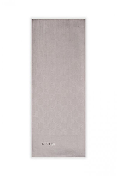 Zühre Monogram Desenli Seher A.Gri Şal 0106