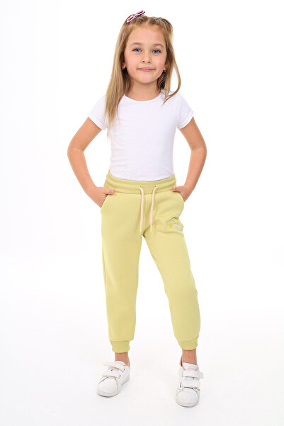 Toontoy Girl's Embroidered Printed Basic Jogger Sweatpants with Elastic Waist...