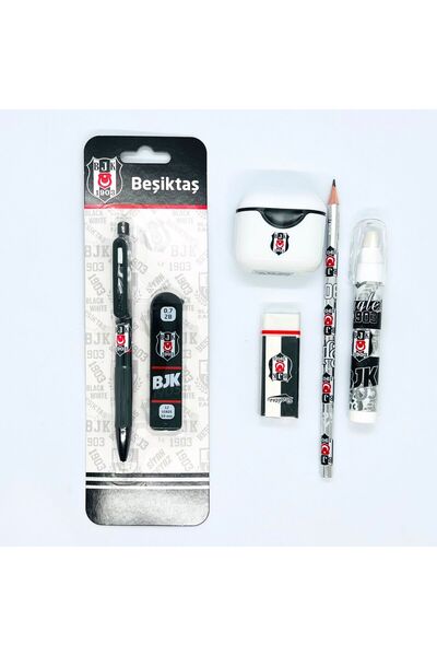 bakgelal Beşiktaş Lisanslı Kırtasiye Seti | Uçlu Kalem, Yedek Uç, Kurşun Kale...