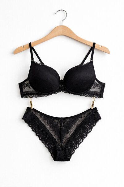 Merzu Dantelli Destekli Sütyen Takım