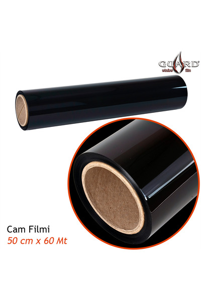 GUARD GT-100 1 Ply Çizilmez 50 cm x 60 Mt %20 Black Cam Filmi