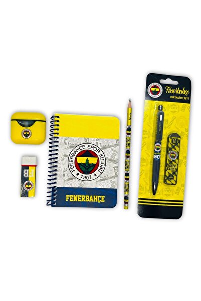 bakgelal Fenerbahçe Lisanslı 6 Parça Kırtasiye Seti, Fenerbahçeli FB Taraftar...