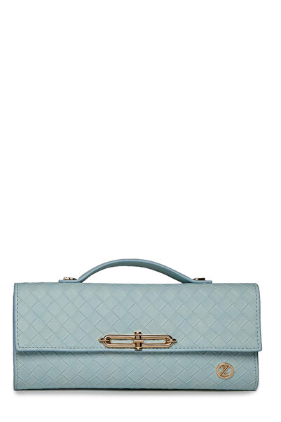 Zühre Patterned Hand-Signed Blue Bag 0054