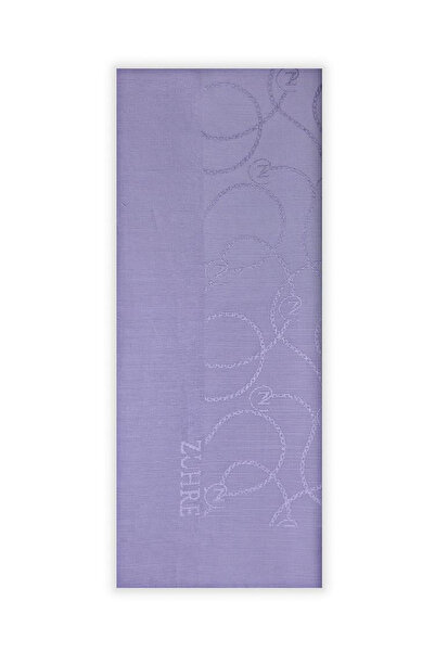 Zühre Flamlı Zincir Z Monogram Lila Şal 0016