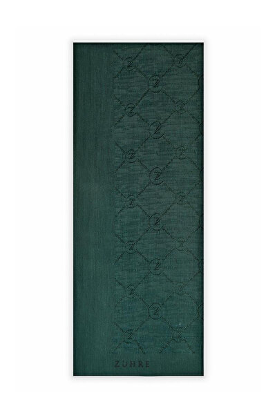 Zühre Koza Z Monogram Emerald Shawl 0014