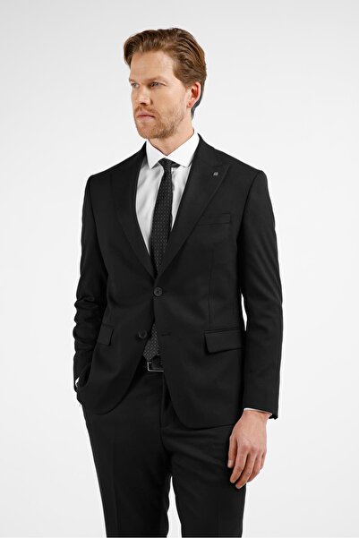 İmza Siyah Kırlangıç Yaka Tam Astar 6 Drop Slim Fit Takım Elbise 1001255162